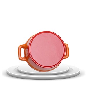 0.18L Cast Iron <span class=keywords><strong>Mini</strong></span> Casserole Enamel orange color <span class=keywords><strong>cocotte</strong></span> - Product Image 2