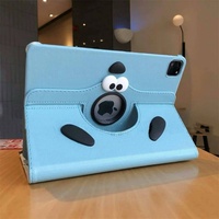 Étui de protection en cuir motif chiot mignon pour iPad 9 et 10,2 pouces, compatible Air 7 2025/11e génération – Housses et étuis rotatifs pour tablette