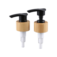 Bouteille de lotion 100ml 120ml 150 ml 200ml 250ml 300ml 500ml bouteilles en plastique noir vide bouteille de pompe en bois de bambou pour shampooing