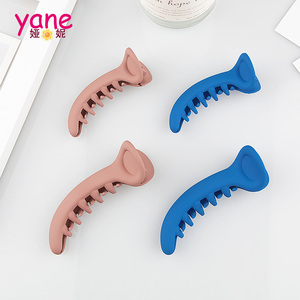 Klip rambut gigi klip rambut plastik gaya manis untuk anak-anak klip pisang aksesori rambut produsen grosir - Product Image 3