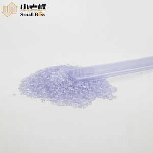 Granulés de PVC rigides transparents de qualité extrusion, directement de l'usine, pour les étiquettes de rayonnage de supermarché - Product Image 1