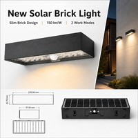 Lampe murale solaire extérieure étanche IP65 900LM haute luminosité avec détecteur de mouvement certifiée CE garantie 3 ans ignifuge