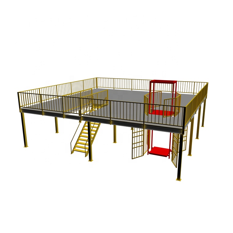 Customized Industrial Mezzanine Heavy Duty Steel Storage Platform Mezzanine Floor Rack System