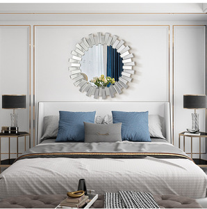 <span class=keywords><strong>2022</strong></span> nouvelle lumière luxe Style européen américain grand miroir <span class=keywords><strong>de</strong></span> <span class=keywords><strong>salle</strong></span> <span class=keywords><strong>de</strong></span> <span class=keywords><strong>bain</strong></span> suspendu Art moderne verre épissure décoratif décor à la maison - Product Image 6