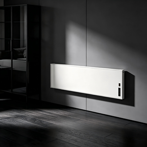 Panneau chauffant mural intelligent en cristal de carbone, radiateur électrique ultra-fin avec écran LED et contrôle Wi-Fi, options multicolores - Product Image 1