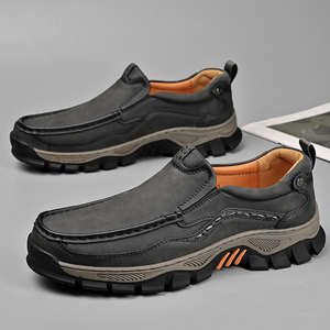 Zapatos Casuales de Vestir de Cuero Genuino Hechos a Mano para Hombre, Cómodos Zapatos de Oficina de Cuero Sin Cordones, Modernos y Antideslizantes para Caminar - Product Image 5