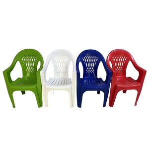 Chaise de jardin en plastique avec dossier ovale, hauteur 900 mm, siège de plage extérieur pour adulte, en polypropylène - Product Image 4