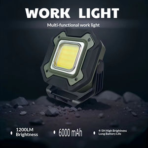 Lámpara de Trabajo LED Compacta Recargable de 1400 Lúmenes y 3 Temperaturas de Color con Batería de Litio 21700 de 6000 mAh - Product Image 5