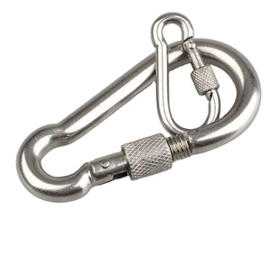 Giá rẻ thép không gỉ móc chìa khóa với khóa leo núi mùa xuân <span class=keywords><strong>Snap</strong></span> móc Carabiners - Product Image 1