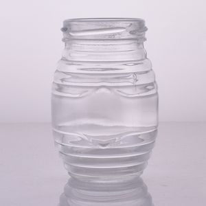 Pot <span class=keywords><strong>de</strong></span> miel rond <span class=keywords><strong>de</strong></span> luxe en forme <span class=keywords><strong>de</strong></span> ruche <span class=keywords><strong>de</strong></span> 80ml 180ml 350ml 700ml pot <span class=keywords><strong>de</strong></span> confiture <span class=keywords><strong>de</strong></span> miel en verre vide rond avec couvercles en métal à vis - Product Image 5