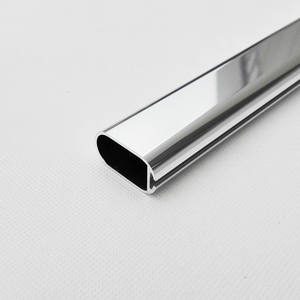 ราวแขวนเสื้อผ้าปรับระดับได้สูง ทำจากโครเมียมและอะลูมิเนียมอัลลอยด์  สามารถดัดงอได้ ตัดด้วยเครื่อง CNC  สีตามสั่ง - Product Image 2