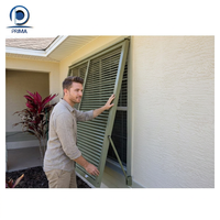 Volet de fenêtre en aluminium PRIMA Bahamas, persienne orientable, auvent extérieur, volet anti-tempête, persiennes de sécurité robustes, pare-soleil