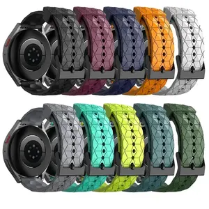 Bracelet en Silicone de Sport de Football pour Samsung Galaxy Watch 6 5 <span class=keywords><strong>4</strong></span> 3 Pro 42mm 46mm Bande pour Classic <span class=keywords><strong>4</strong></span> 42mm Correa pour Huawei GT 2/3/<span class=keywords><strong>4</strong></span> - Product Image 3