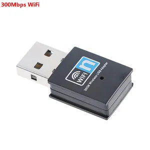 2.4G Hz Jaringan Adaptor 300Mbps Wireless WiFi Adaptor USB2.0 WiFi Dongle Mendukung Windows XP/10/8/7/Vista 802.11b/g/n