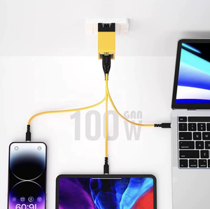 100W GaN <span class=keywords><strong>USB</strong></span> <span class=keywords><strong>Tipo</strong></span> <span class=keywords><strong>C</strong></span> PD 3,0 QC PPS Cargador de pared rápido para Reino Unido UE EE. UU. Laptop y teléfono móvil para iPhone para Samsung para <span class=keywords><strong>Apple</strong></span> - Product Image 3