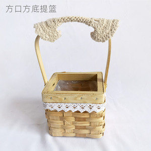 Wholesale Hand-woven Flower <b>Basket</b> Household Goods Fresh Natural Garden Rattan <b>Storage</b> Decoration - Product Image 2