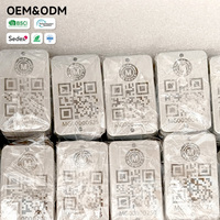 Etiqueta de Código QR de Aluminio Cepillado Personalizada - Número de Serie OEM y Logotipo Multilingüe
