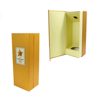 Caja de Regalo Magnética Personalizada de Alta Gama para Whisky, Vino, Vodka y Tequila, Caja Rectangular Rígida de Cartón con Inserto