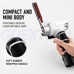 Meuleuse à bande électrique portative, moteur sans balais, sans poussière, pour le polissage du métal et du bois - Product Image 3