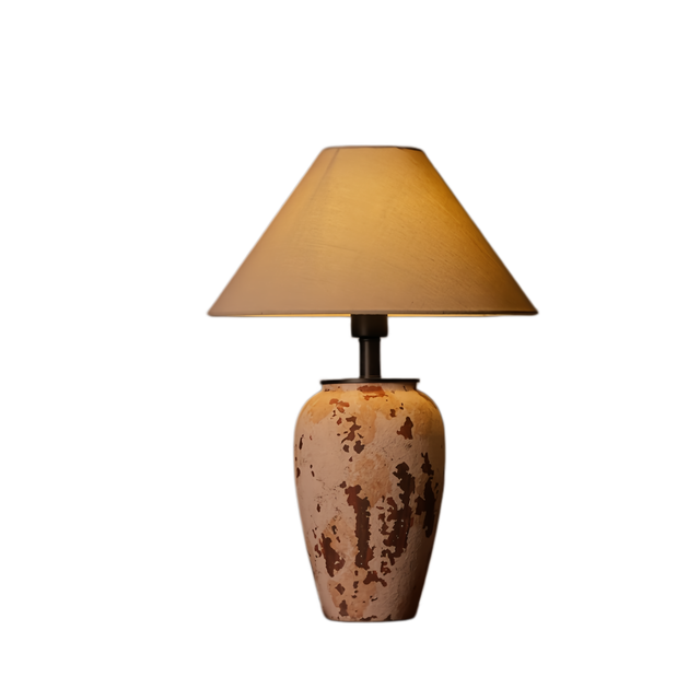 Jingdezhen Handmade Midcentury Ceramic Table Lamp with Remote Control LED Flexible Design Home Decor