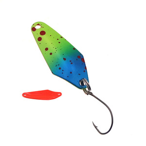 Cucchiaino da <span class=keywords><strong>Pesca</strong></span> per Trota con Amo Singolo 2.3g Esca Spinner da Lancio in Metallo Bicolore - Product Image 5