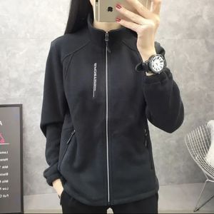 Femmes décontracté automne hiver polaire <span class=keywords><strong>manteau</strong></span> imperméable épaissi Cardigan col Vertical Sports de plein air <span class=keywords><strong>chaud</strong></span> pull haut - Product Image 4