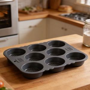 <span class=keywords><strong>Moule</strong></span> à Hamburger <span class=keywords><strong>en</strong></span> Silicone 8 Cavités Antiadhésif Outil de Cuisson pour Baguettes Résistant à la Chaleur Compatible Lave-Vaisselle et Four Usage Domestique - Product Image 6