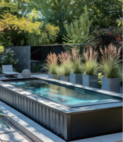 Piscine moderne en conteneur pour jardin - Piscine extérieure prête à l'emploi