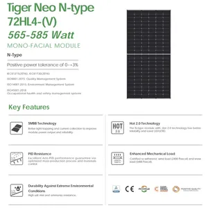 JINKO แผงพลังงานแสงอาทิตย์560W 560W 570W 575W 580W โมดูลแผงเซลล์แสงอาทิตย์ชนิด N ค่าจัดส่งจากประเทศจีน - Product Image 3