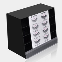 Promotion : Présentoir de Comptoir en Carton pour Cils, Personnalisé, Noir, Boîte de Présentation Cosmétique en Carton PDQ avec Logo – Vente en Gros