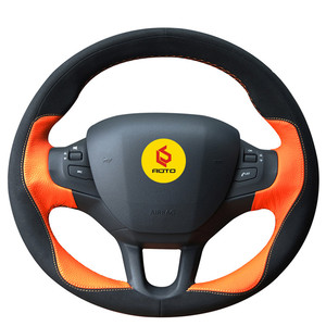 <span class=keywords><strong>Funda</strong></span> de <span class=keywords><strong>Volante</strong></span> Deportiva de Cuero de 4 Radios para <span class=keywords><strong>Peugeot</strong></span> 208/<span class=keywords><strong>2008</strong></span> (2011-2019) - 380 mm, Ajuste Personalizado - Product Image 4