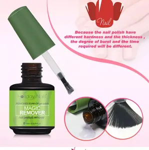 Oem nhãn hiệu riêng làm móng tay móng tay công cụ nghệ thuật 15ml dễ dàng áp dụng UV Gel ma thuật NAIL POLISH REMOVER Hữu Cơ Nail Gel Remover