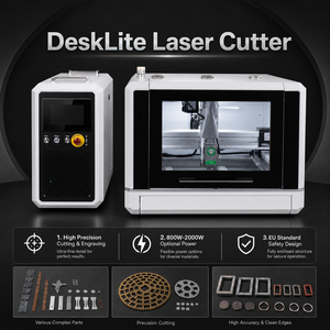 Machine de découpe laser à fibre de bureau haute performance pour la fabrication de bijoux en or, argent, platine, colliers, bagues, pendentifs et métaux précieux - Product Image 2