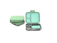 Boîte à lunch bento pour enfants en acier inoxydable, 3 compartiments, compatible micro-ondes, chauffable, anti-fuite, capacité 1020 ml, préservation de la fraîcheur