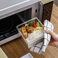 Hete Verkopende Keuken Groente Fruit Opbergdozen Stapelbare Koelkast Organizer Set Met Deksel Handvat