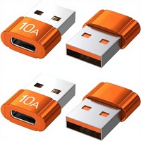 Adaptateur USB-C 10A 200W Charge rapide USB2.0 Transfert de données 480 Mbps Convertisseur USB-C Femelle/Mâle pour MacBooks Xperias
