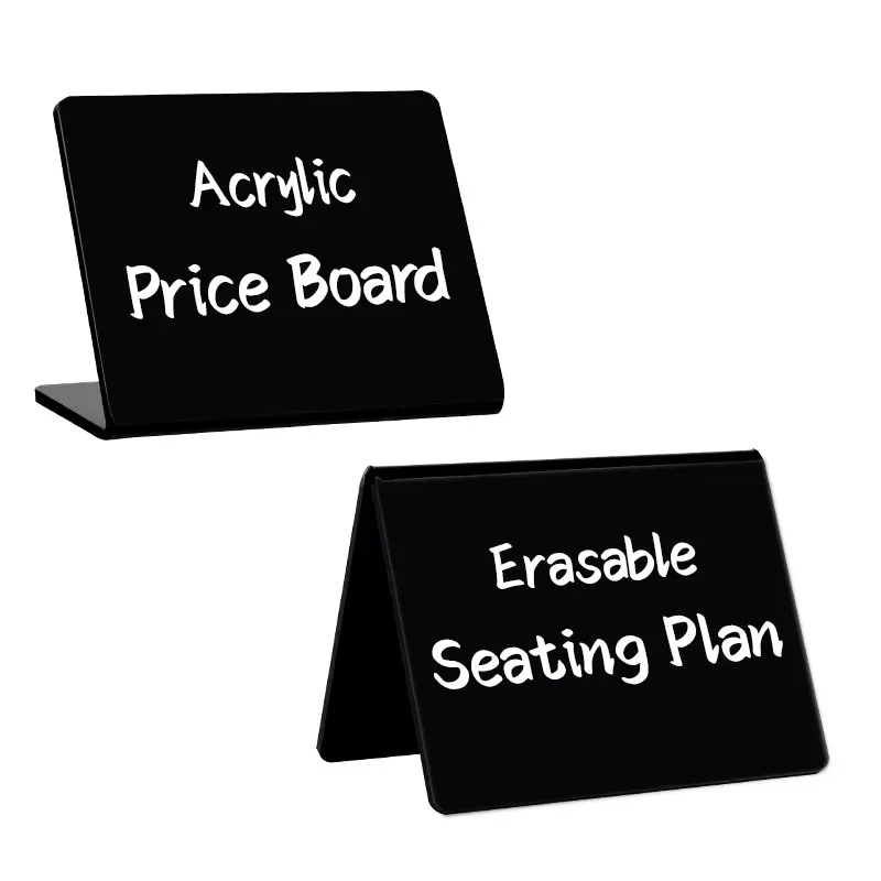 Mini Chalkboard Signs L Shaped Table