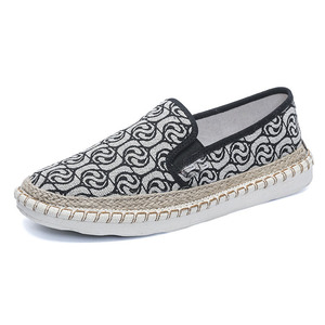 Usine femmes Jute tresses semelle extérieure en caoutchouc sans lacet Injection chaussures décontractées chaussures plates Espadrilles femmes pour l'Afrique du Sud - Product Image 5