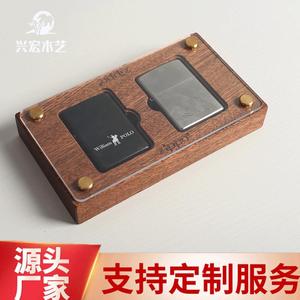 Caja expositora de madera para encendedores con cubierta de acrílico para almacenamiento y exhibición de encendedores coleccionables - Product Image 5