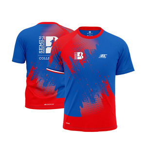 Custom Sporty Short All Over Print Sublimation Running T-shirt Election Campaign Promotional Items Marathon Quick-drying