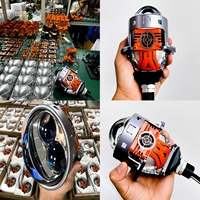 VAHID X2B Lentille de projecteur Bi-LED, faisceau haut et bas, 6000K, pour phare de voiture, lentille de retrofit, haute luminosité, amélioration de l'éclairage automobile