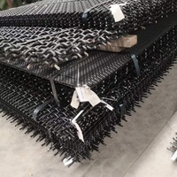 Maille de tamis vibrante carrée en acier 65Mn de 8 mm à haute résistance, tissée, pour filtres à bascule, avec perforation, découpe et soudure