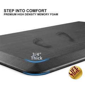 <span class=keywords><strong>Tapis</strong></span> de <span class=keywords><strong>bureau</strong></span> ergonomique et rembourré avec bord biseauté et base antidérapante pour le soutien en position assise prolongée à la maison, au <span class=keywords><strong>bureau</strong></span> ou en salle d'étude - Product Image 3