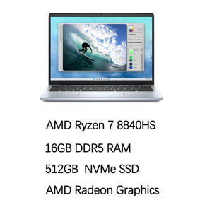 חדש דל השראה ב 14 5445 amd R7-8840HS 16g זיכרון 512g ssd 14 "fhd + win11 להתאמה אישית amd מסך העסק - Product Image 1