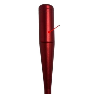 Marteau de pêche en alliage d'aluminium, rouge, détachable, outil portable pour la pêche en eau douce - Product Image 1