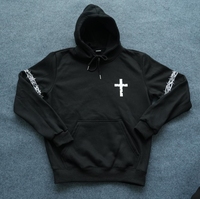 Manga larga Diseño personalizado Alta calidad 330GSM Impresión de pantalla de gran tamaño Logo Fleece Hoodie Colorful Men's Wear Hoodies