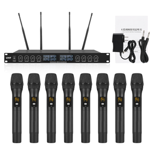 XTUGA YT8 Microfono Wireless Professionale a 8 Canali UHF per Sale Conferenze - Product Image 1
