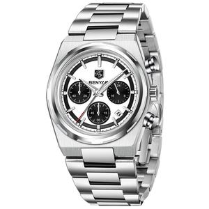 OEM ODM High-quality <b>Men's</b> Luxury Business Sport Quartz <b>Watch</b> Benyar Fashionable <b>Waterproof</b> 40mm Pointer Alloy Stainless Steel - Product Image 1