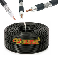 Câble coaxial RF LMR240 LMR400, conducteur en cuivre massif ou multibrin, gaine en mousse PE anti-UV, gaine en PVC, blindage en tresse de cuivre étamé