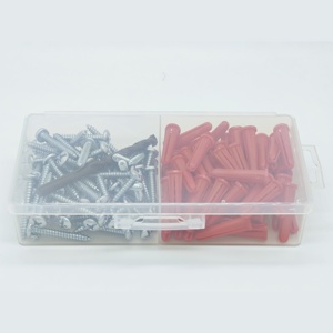 201pcs bê tông tường Neo và vít Assortment kit, #10-12 nhựa màu xanh Neo và tự khai thác vít với 1pcs khoan bit - Product Image 5